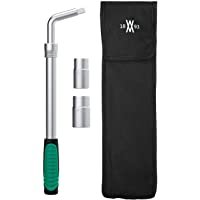 Llave telescópica para tuercas de rueda juego de 4 piezas con vaso de 17-19 mm y 21-23 mm- vástago telescópico con…